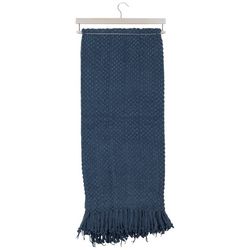 Willow Road 50x60 Solid Bubble Knit Throw Blanket