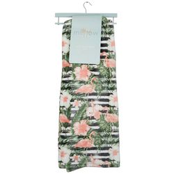 50x70 Flamingo Garden Velvet Plush Throw Blanket