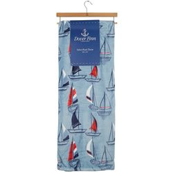 Dover Finn 50x70 Sailboat Velvet Plush Throw Blanket
