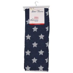50x70 Americana Stars Jacquard Chenille Knit Throw Blanket