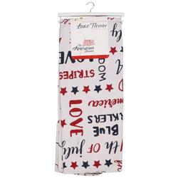 50x70 Americana Chenille Knit Throw Blanket