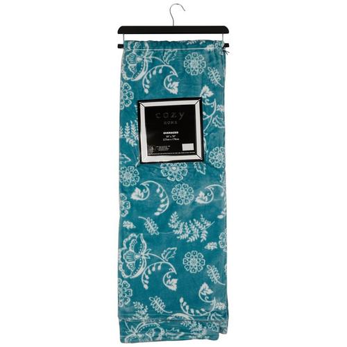 50x70 Floral Oversized Throw Blanket