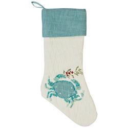 20in Christmas Crab Holiday Stocking