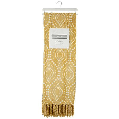 Dream Home 50x70 Dahlia Dotted Oversized Throw Blanket