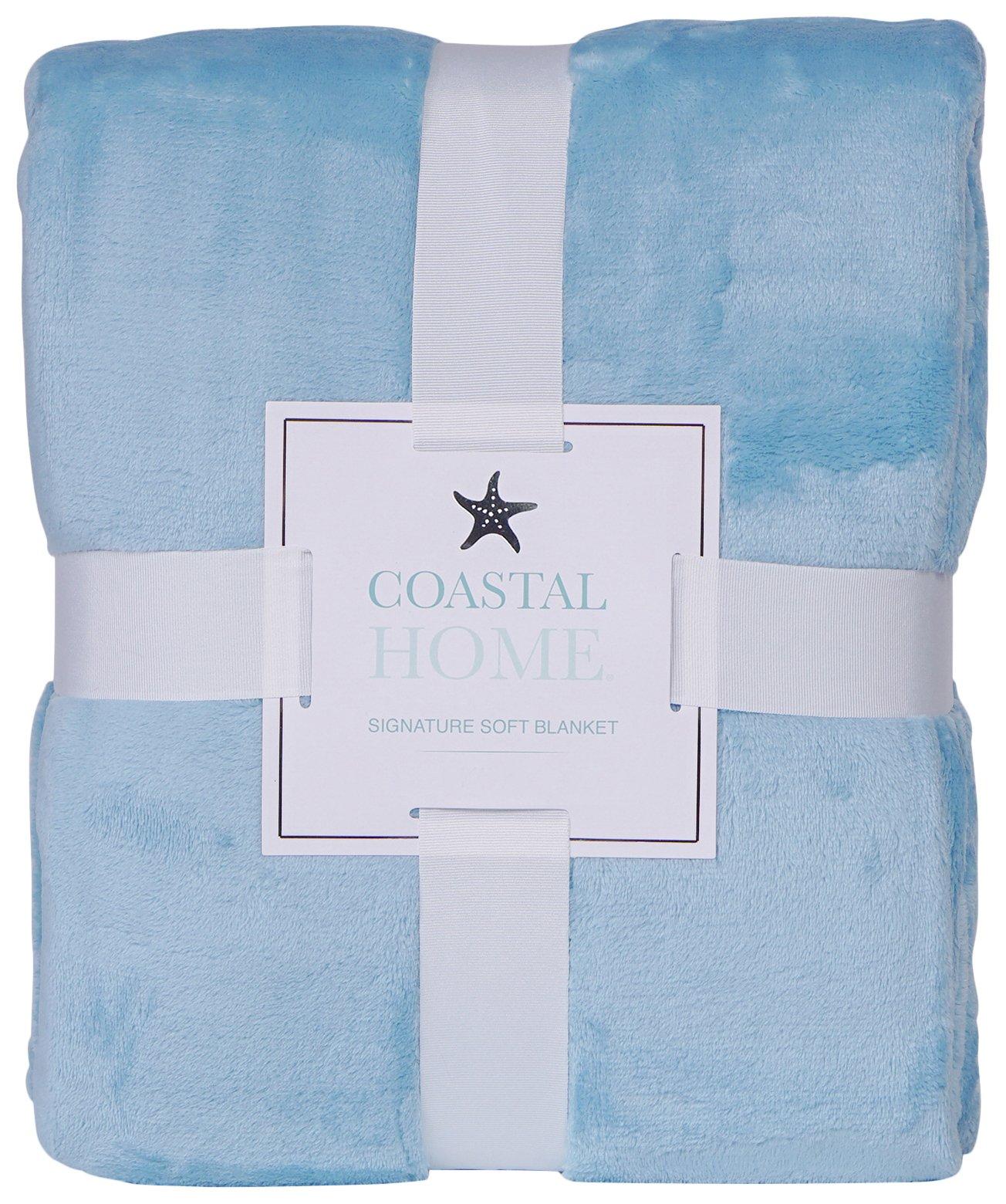 Coastal blue throw discount blanket