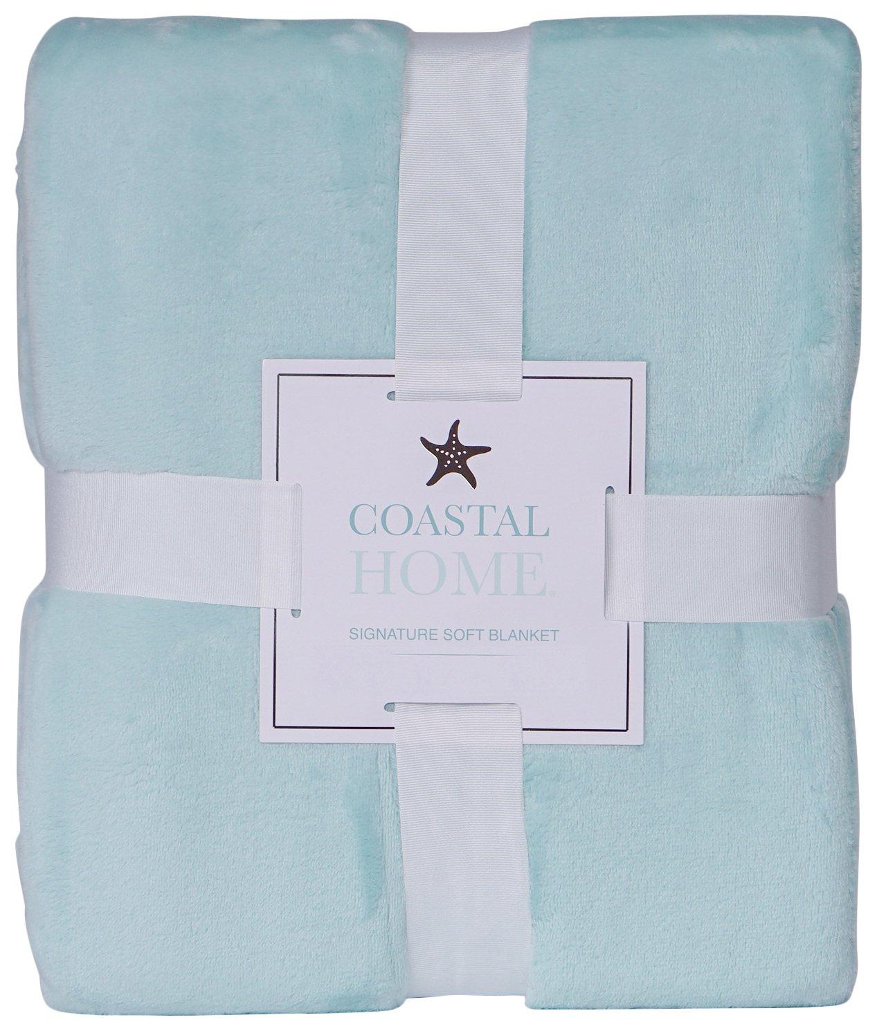 Coastal Home Signature Soft Solid Blanket