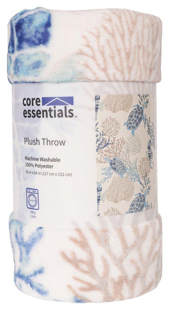 50x60 Turtle Reef Plush Throw