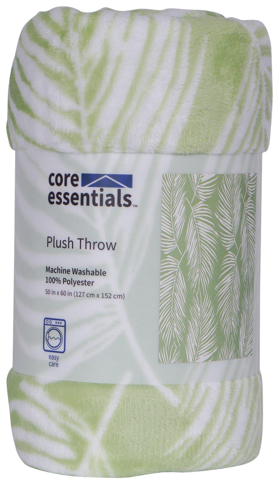 50 x 60 Palm Fronds Plush Throw