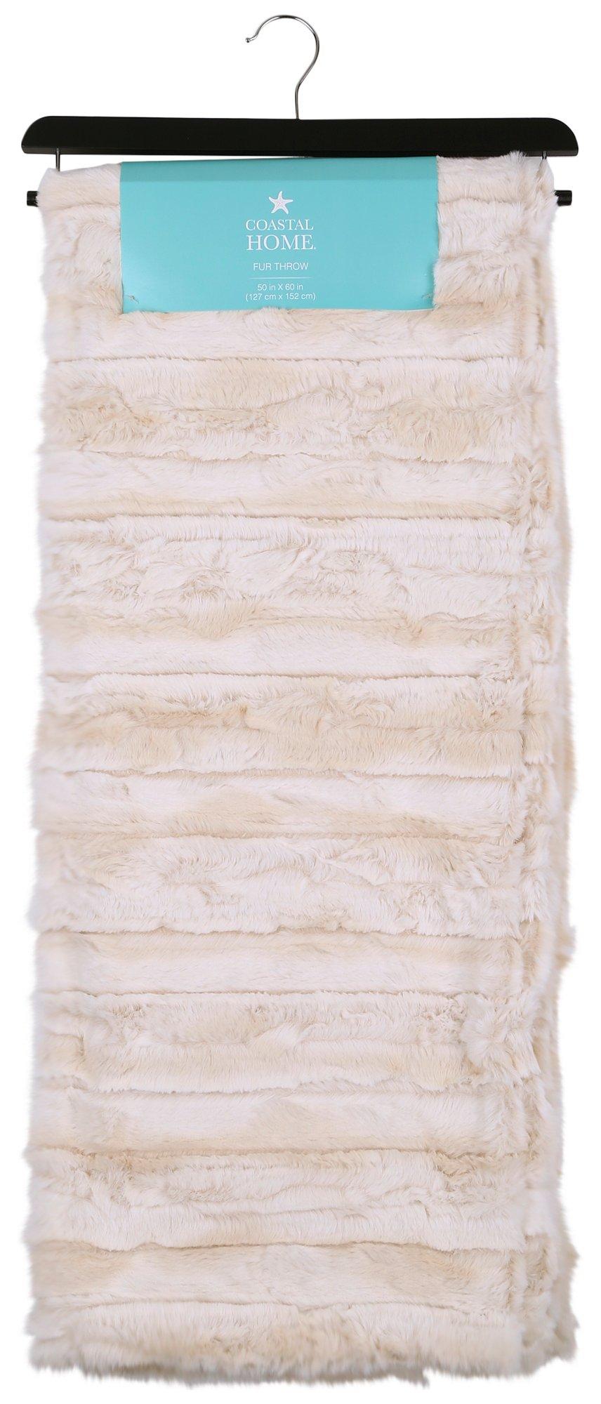 Bee & Willow™ Chenille Fringe Throw Blanket in Coconut Milk, 1 ct - Fred  Meyer