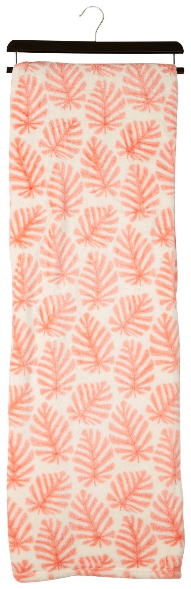 Seaside Villa 50x70 Palms Oversized Plush Throw Blanket