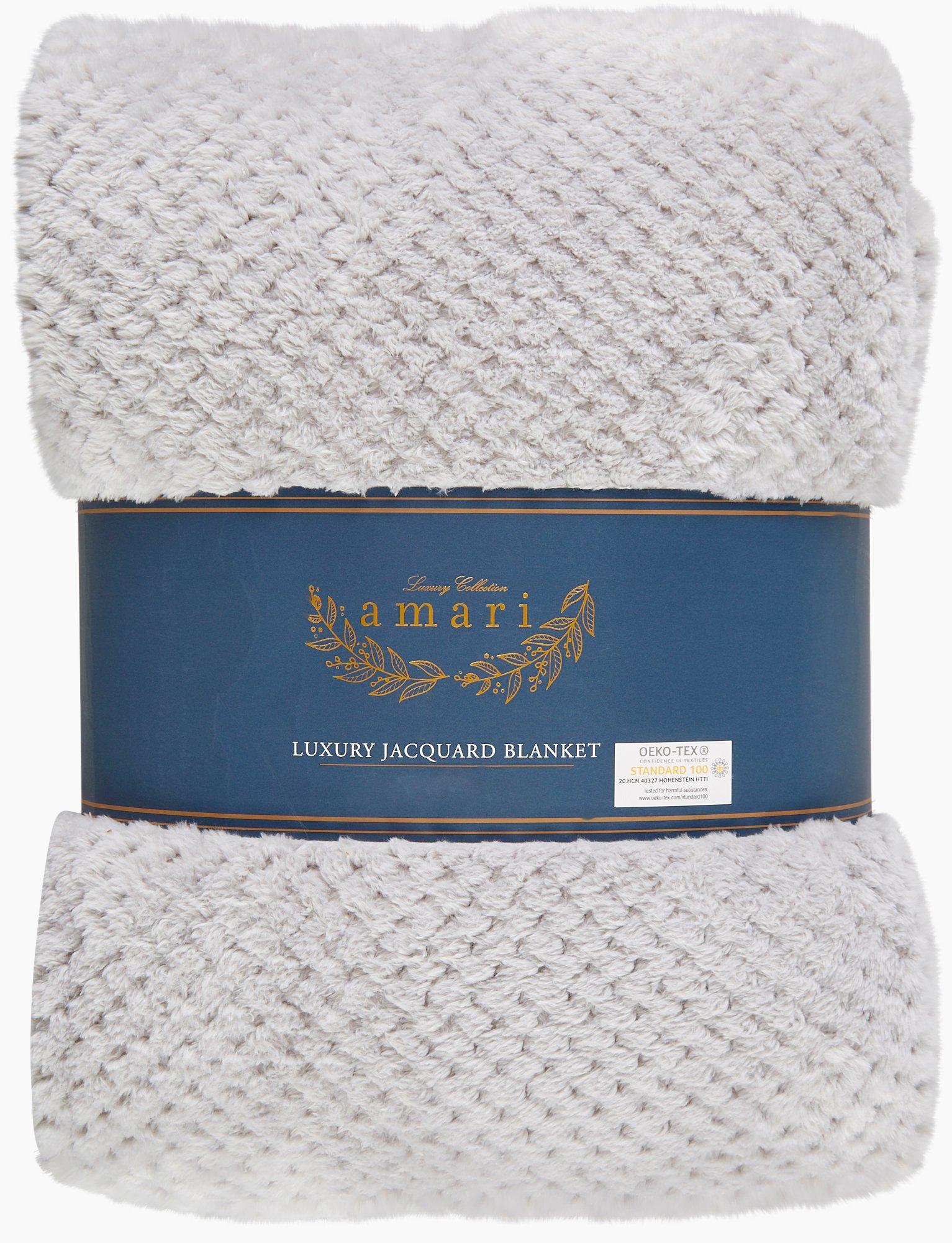 Solid Luxury Jacquard Blanket