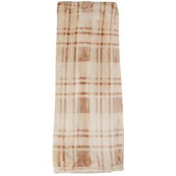 Montauk 50x70 Oversized Luxury Velvet Plaid Throw Blanket