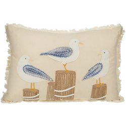 Coastal Home 14x20 Seagull Decorative Pillow
