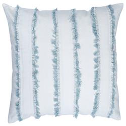22x22 Fringe Striped Decorative Pillow