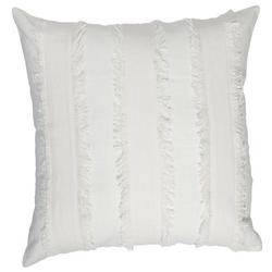 22x22 Fringe Striped Decorative Pillow
