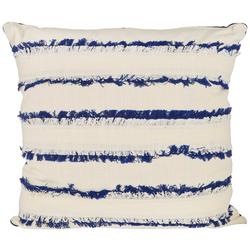 22x22 Striped Fringe Decorative Pillow