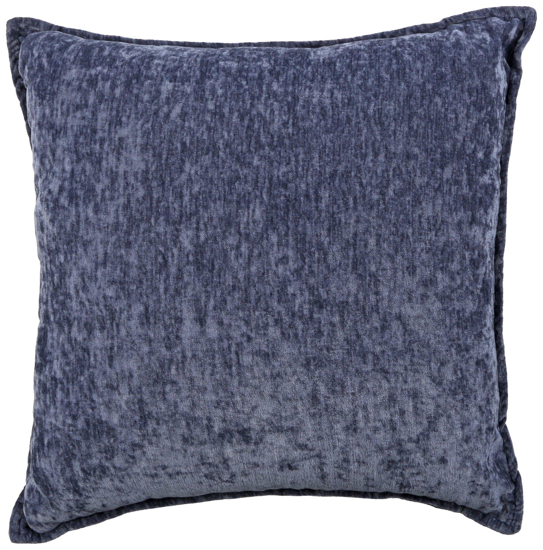 Mina Victory Life Styles Cotton Knitted 18x18 Indoor Throw Pillows Set of 2 Navy