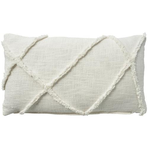 Mina Victory 14x24 Embroidered Woven Decorative Pillow