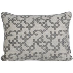 Rodeo Home Leaf Pattern Velvet Decorative Pillow