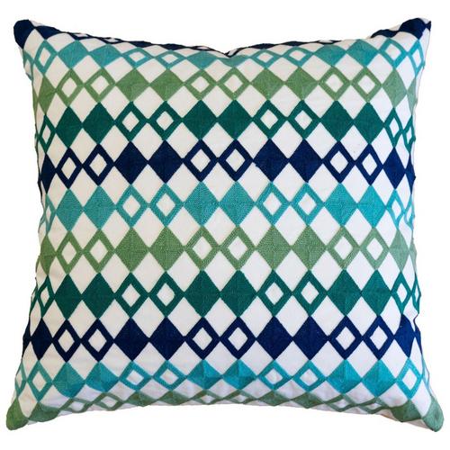 Homey Cozy 20x20 Geometric Diamond Decorative Pillow