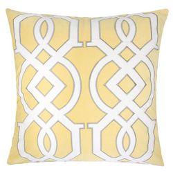 Homey Cozy Geo Trellis Velvet Decorative Pillow