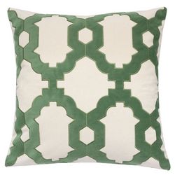 Homey Cozy Geo Cottage Velvet Decorative Pillow