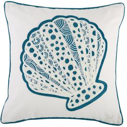 Homey Cozy Shell Applique Decorative Pillow