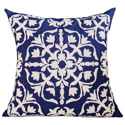 Damask Embroidered Decorative Pillow