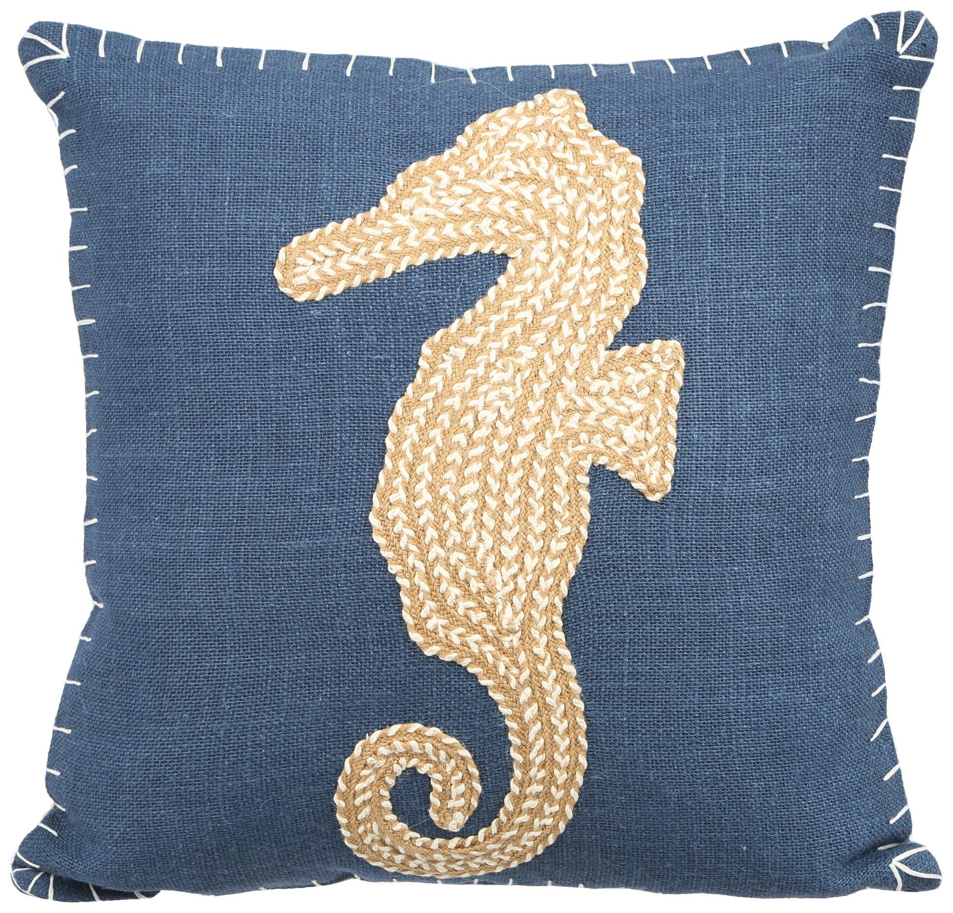 18x18 Seahorse Decorative Pillow