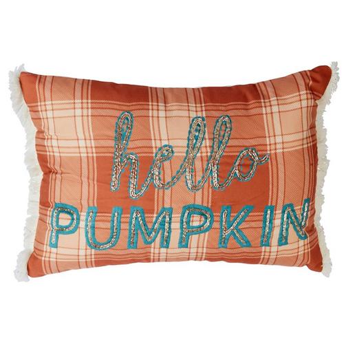 Brighten The Season 14x20 Hello Pumpkin Decorative Pillow