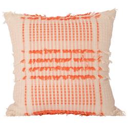 Linear Fringe Decorative Pillow