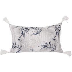Seersucker Tassel Decorative Pillow