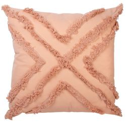 Home Essentials 20x20 Cross Fringe Decorative Pillow