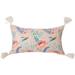 Stitch & Weft Floral Tassel Decorative Pillow