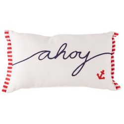 Tempo Ahoy Embroidered Decorative Pillow