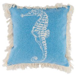 LR Home Seahorse Fringe Decorative Pillow