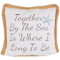 18x18 Together By The Sea Decorative Pillow