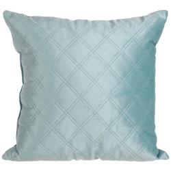 Velvet Embossed Diamond Decorative Pillow