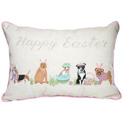 Arlee 14 x 20 Easter Dogs Decorative Pillow