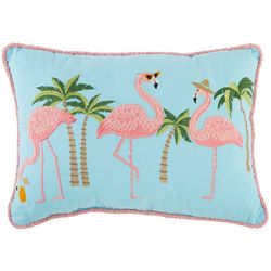 Arlee Flamingo Flock Decorative Pillow
