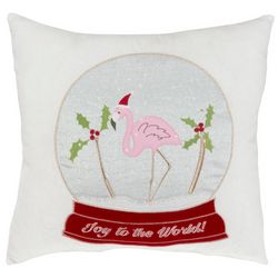 Arlee 18 x 18 Flamingo Joy Decorative Pillow