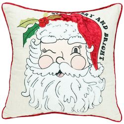 Arlee 18 x 18 Retro Santa Decorative Pillow