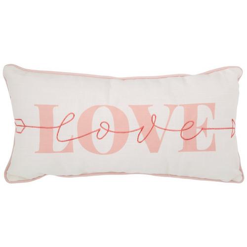 Arlee 10x20 Love Arrow Decorative Pillow