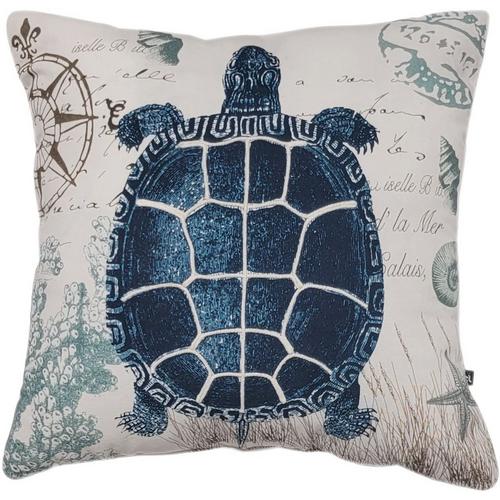 Cosmic Sea Turtle Compass Decorative Pillow