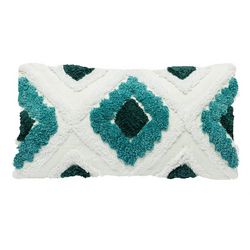S & Co 12x20 Diamond Tufted Decorative Pillow