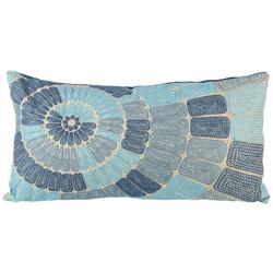 14x26 Embroidered Coastal Decorative Pillow