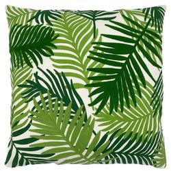Palm Leaves Embroidery Decorative Pillow