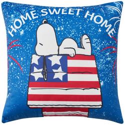 18x18 Peanuts Home Sweet Home Americana Pillow