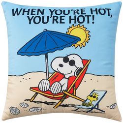 Nourison 18x18 Peanuts When You're Hot Decorative Pillow