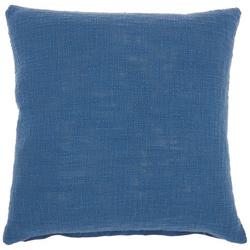 18x18 Solid Cotton Slub Decorative Pillow